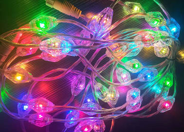 Lumières menées à piles légères de ficelle en RVB de lumière commerciale de rideau