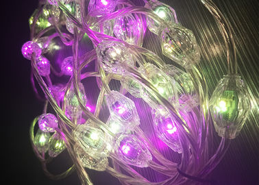 Lumières menées à piles légères de ficelle en RVB de lumière commerciale de rideau
