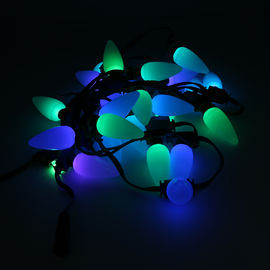De PVC SMD5050 RVB de ficelle de lumières d'ampoule givrée du style 16 mini LED lumières de ficelle du bit