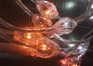 La ficelle claire de rideau en LED allume 360 degrés regardant le diamètre de l'ange 22mm