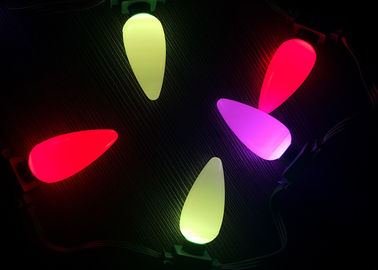 Lumières de Noël accrochantes programmables SMD5050 25 Triklits avec l'ampoule givrée