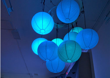 Globe imperméable de lumière de PVC RVB accrochant la taille adaptée aux besoins du client par 500mm disponible